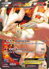 Reshiram EX (95 Full Art) - Next Destinies (NXD) #95/99 - Ultra Rare Pokémon Trading Card