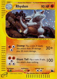Rhydon (H27) - Skyridge (SK) #H27/H32 - Holo Rare Pokémon Trading Card