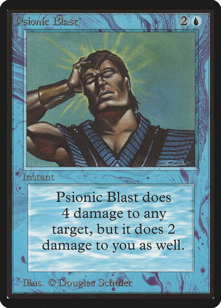 Psionic Blast - Beta Edition Magic: The Gathering trading card
