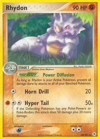 Rhydon - Hidden Legends (HL) #46/101 - Uncommon Pokémon Trading Card