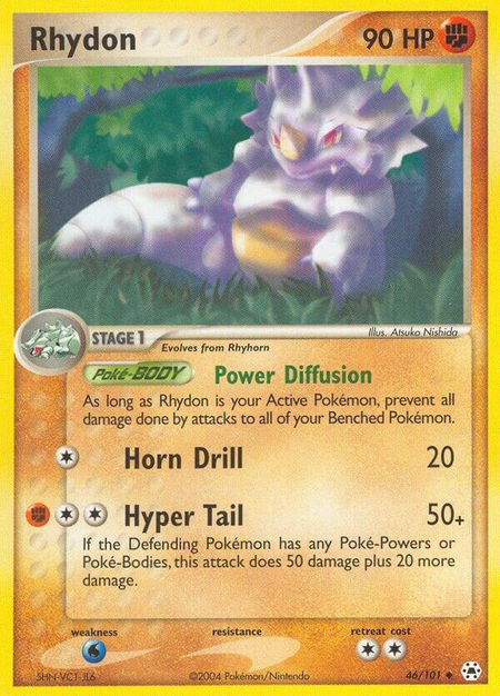 Rhydon - Hidden Legends Pokémon trading card