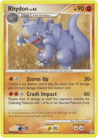 Rhydon - Diamond and Pearl (DP) #60/130 - Uncommon Pokémon Trading Card