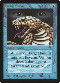 Psychic Venom - Beta Edition (LEB) #76 - Common Magic: The Gathering Trading Card