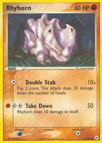 Rhyhorn - Hidden Legends (HL) #70/101 - Common Pokémon Trading Card