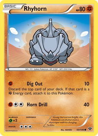 Rhyhorn - XY Base Set (XY) #60/146 - Common Pokémon Trading Card