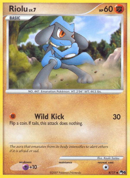 Riolu - POP Series 6 Pokémon trading card