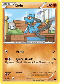 Riolu - Next Destinies (NXD) #63/99 - Common Pokémon Trading Card