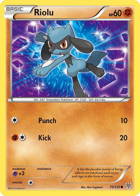 Riolu (75) - Plasma Storm Pokémon trading card