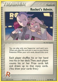 Rocket's Admin. - Team Rocket Returns (RR) #86/109 - Uncommon Pokémon Trading Card