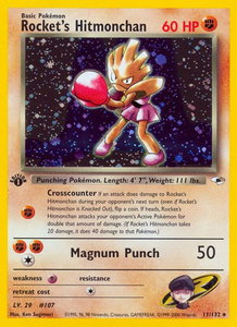 Rocket's Hitmonchan - Gym Heroes (G1) #011/132 - Holo Rare Pokémon Trading Card