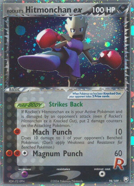 Rocket's Hitmonchan ex - Team Rocket Returns Pokémon trading card