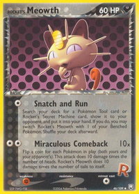 Rocket's Meowth - Team Rocket Returns (RR) #46/109 - Uncommon Pokémon Trading Card