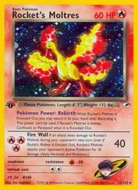 Rocket's Moltres - Gym Heroes (G1) #012/132 - Holo Rare Pokémon Trading Card
