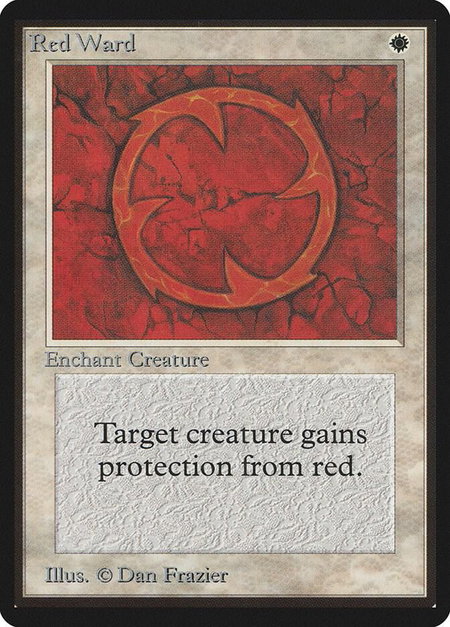 Red Ward - Beta Edition Magic: The Gathering trading card