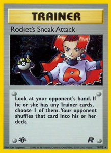 Rocket's Sneak Attack (16) - Team Rocket (TR) #16/82 - Holo Rare Pokémon Trading Card