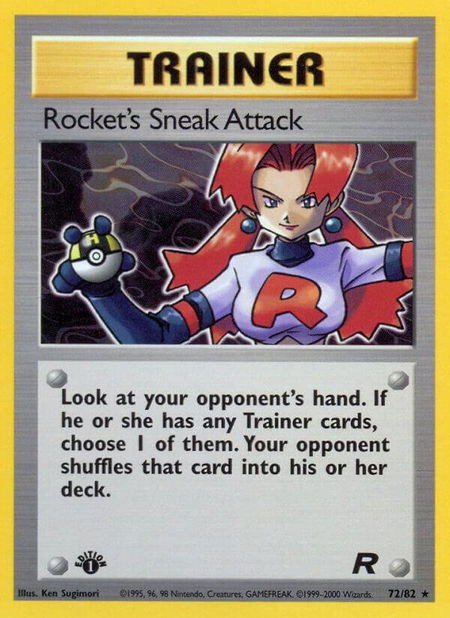 Rocket's Sneak Attack (72) - Team Rocket Pokémon trading card