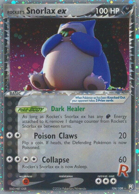 Rocket's Snorlax ex - Team Rocket Returns Pokémon trading card