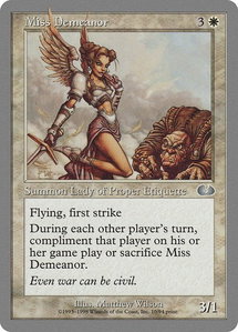 Miss Demeanor - Unglued (UGL) #10 - Uncommon Magic: The Gathering Trading Card