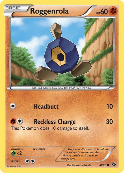Roggenrola (50) - Emerging Powers Pokémon trading card