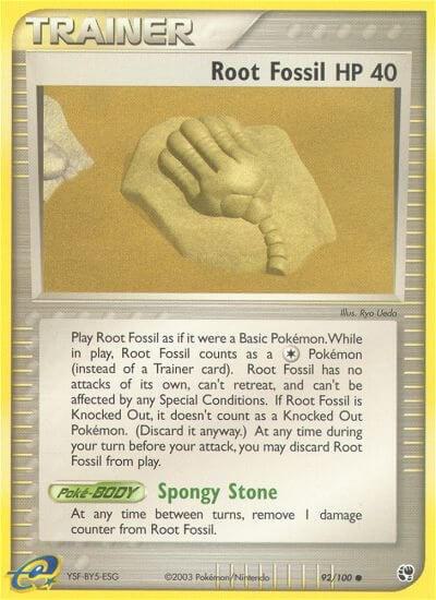 Root Fossil - Sandstorm Pokémon trading card