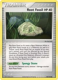 Root Fossil trading card from Holon Phantoms Root Fossil - Holon Phantoms Pokémon trading card