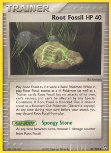 Root Fossil - Power Keepers (PK) #86/108 - Common Pokémon Trading Card