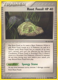 Root Fossil - Power Keepers (PK) #86/108 - Common Pokémon Trading Card