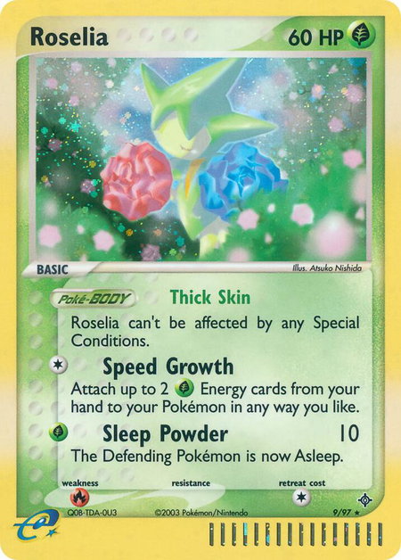 Roselia - Dragon Pokémon trading card