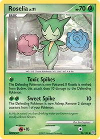 Roselia - Diamond and Pearl (DP) #96/130 - Common Pokémon Trading Card