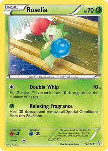 Roselia (12) - Dragons Exalted (DRX) #12/124 - Uncommon Pokémon Trading Card