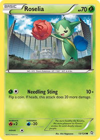 Roselia (13) - Dragons Exalted (DRX) #13/124 - Common Pokémon Trading Card