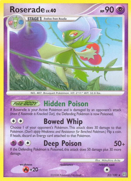 Roserade - Stormfront Pokémon trading card