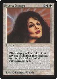 Reverse Damage - Beta Edition (LEB) #36 - Rare Magic: The Gathering Trading Card