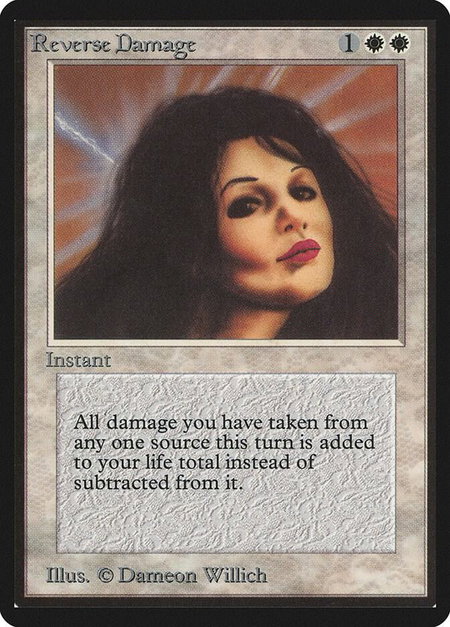 Reverse Damage - Beta Edition Magic: The Gathering trading card