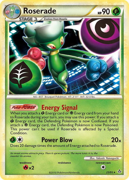 Roserade - Unleashed Pokémon trading card
