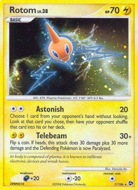 Rotom - Great Encounters Pokémon trading card