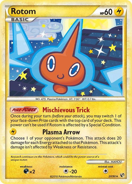 Rotom - Undaunted Pokémon trading card