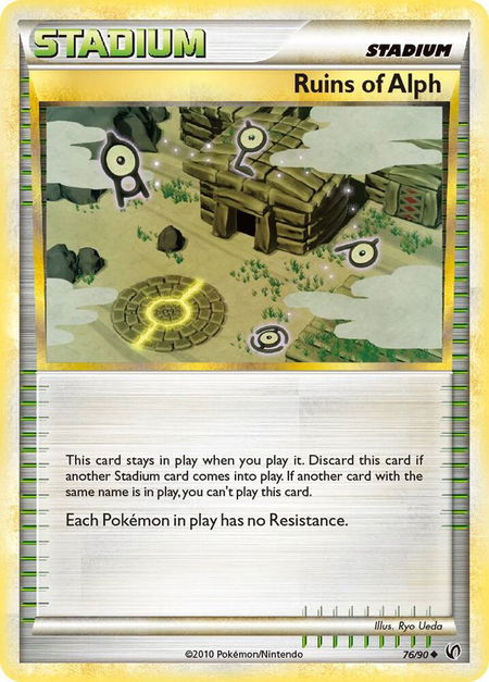 Ruins Of Alph - Undaunted Pokémon trading card