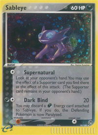Sableye - Sandstorm (SS) #10/100 - Holo Rare Pokémon Trading Card