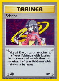 Sabrina (20) - Gym Challenge (G2) #020/132 - Holo Rare Pokémon Trading Card
