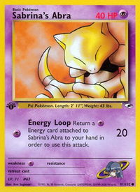 Sabrina's Abra - Gym Heroes (G1) #091/132 - Common Pokémon Trading Card