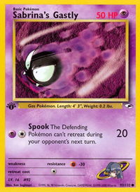 Sabrina's Gastly - Gym Heroes (G1) #093/132 - Common Pokémon Trading Card
