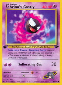 Sabrina's Gastly (97) - Gym Challenge (G2) #097/132 - Common Pokémon Trading Card