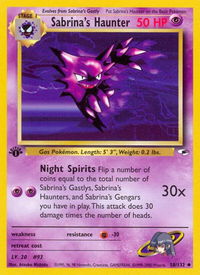 Sabrina's Haunter - Gym Heroes (G1) #058/132 - Uncommon Pokémon Trading Card