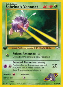 Sabrina's Venonat - Gym Heroes (G1) #096/132 - Common Pokémon Trading Card