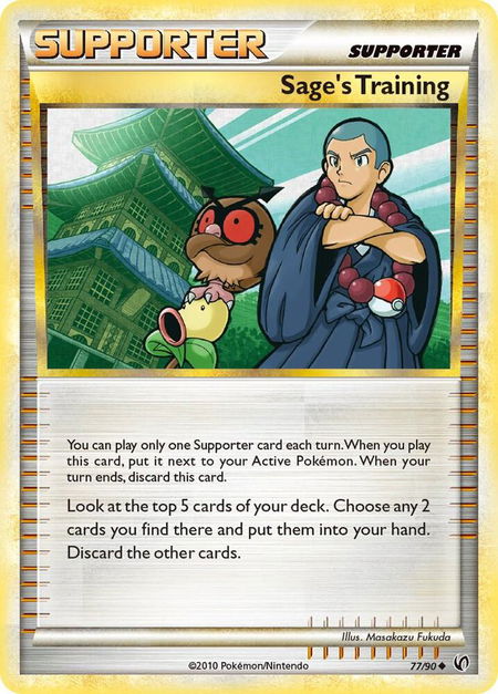 Sage's Training - Undaunted Pokémon trading card