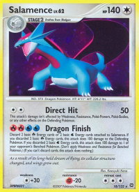 Salamence - Secret Wonders (SW) #18/132 - Holo Rare Pokémon Trading Card
