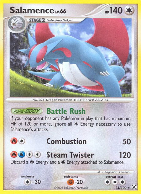 Salamence - Stormfront Pokémon trading card