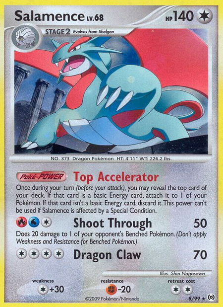 Salamence - Arceus Pokémon trading card