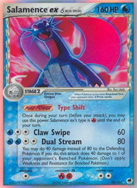 Salamence ex (Delta Species) - Dragon Frontiers (DF) #98/101 - Ultra Rare Pokémon Trading Card